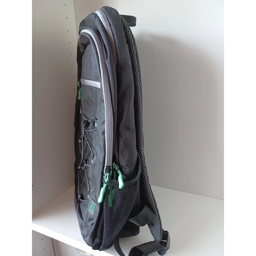 HP Laptop Computer Black and Green Backpack
